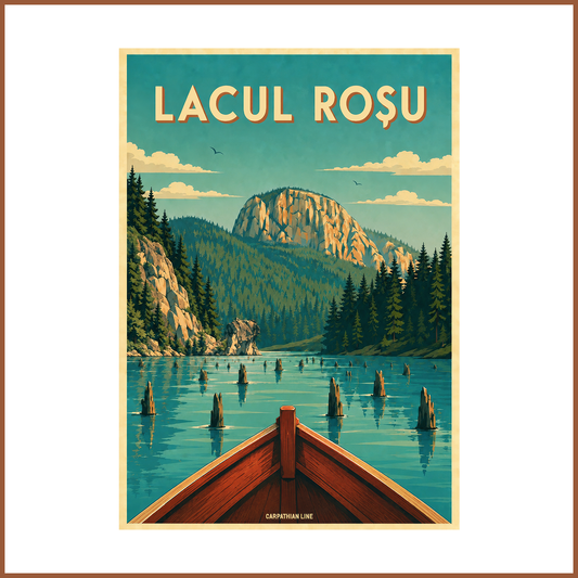 Poster Vintage - Lacul Roșu
